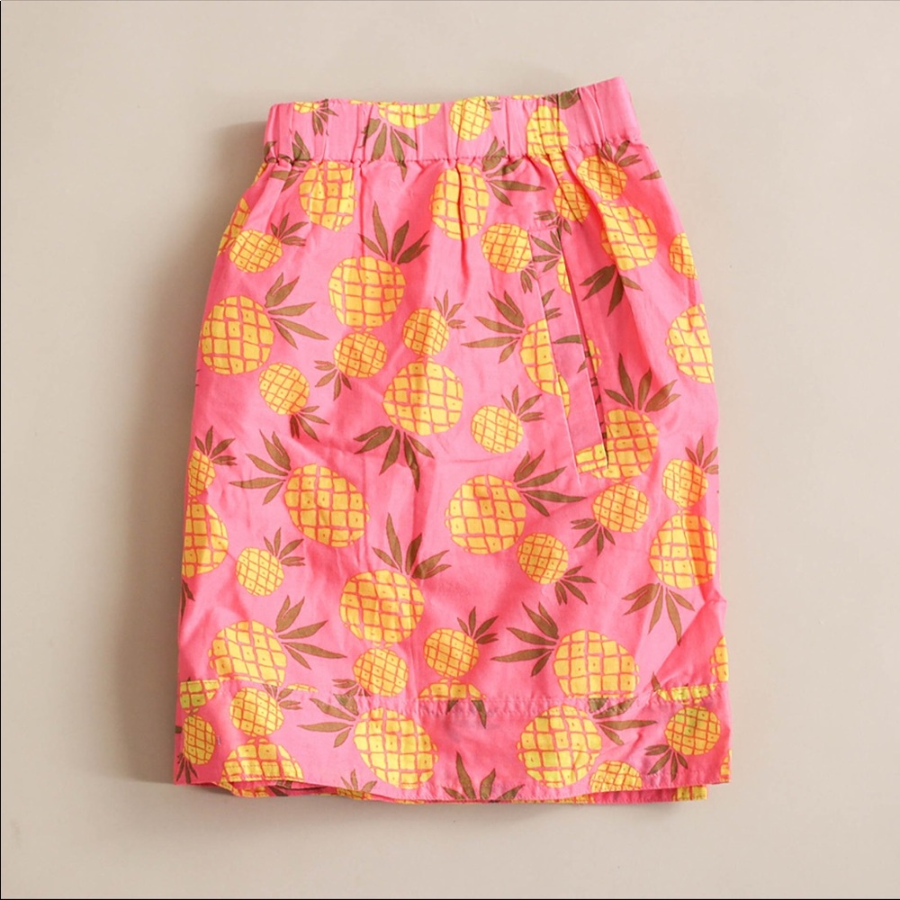 J. Crew Pineapple Print Skirt